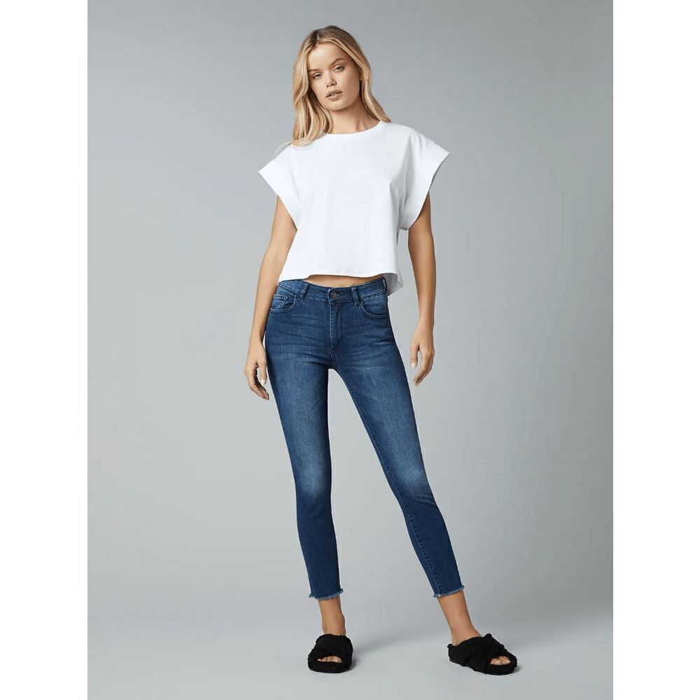 DL1961 Florence Skinny Mid Rise Denim Instasculpt Crop Jeans Womens Size 26